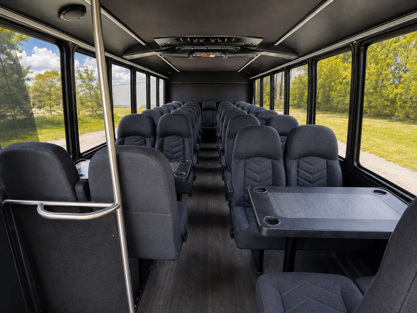 sparks 15 passenger minibus inside