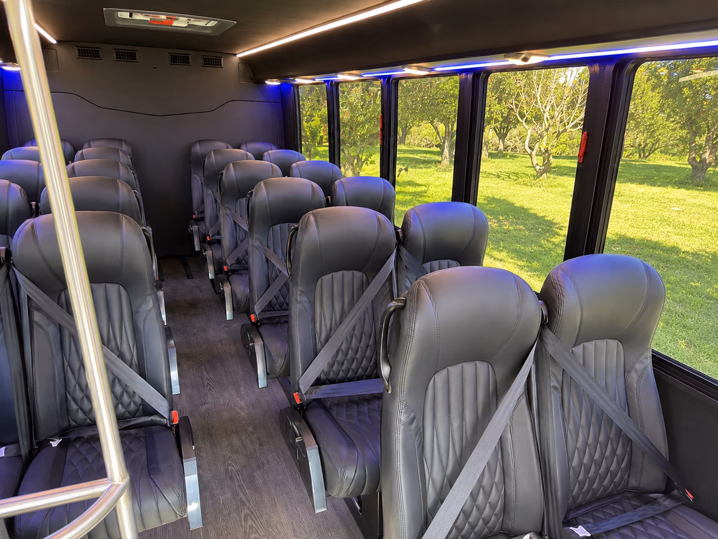 sparks 18 passenger minibus interior