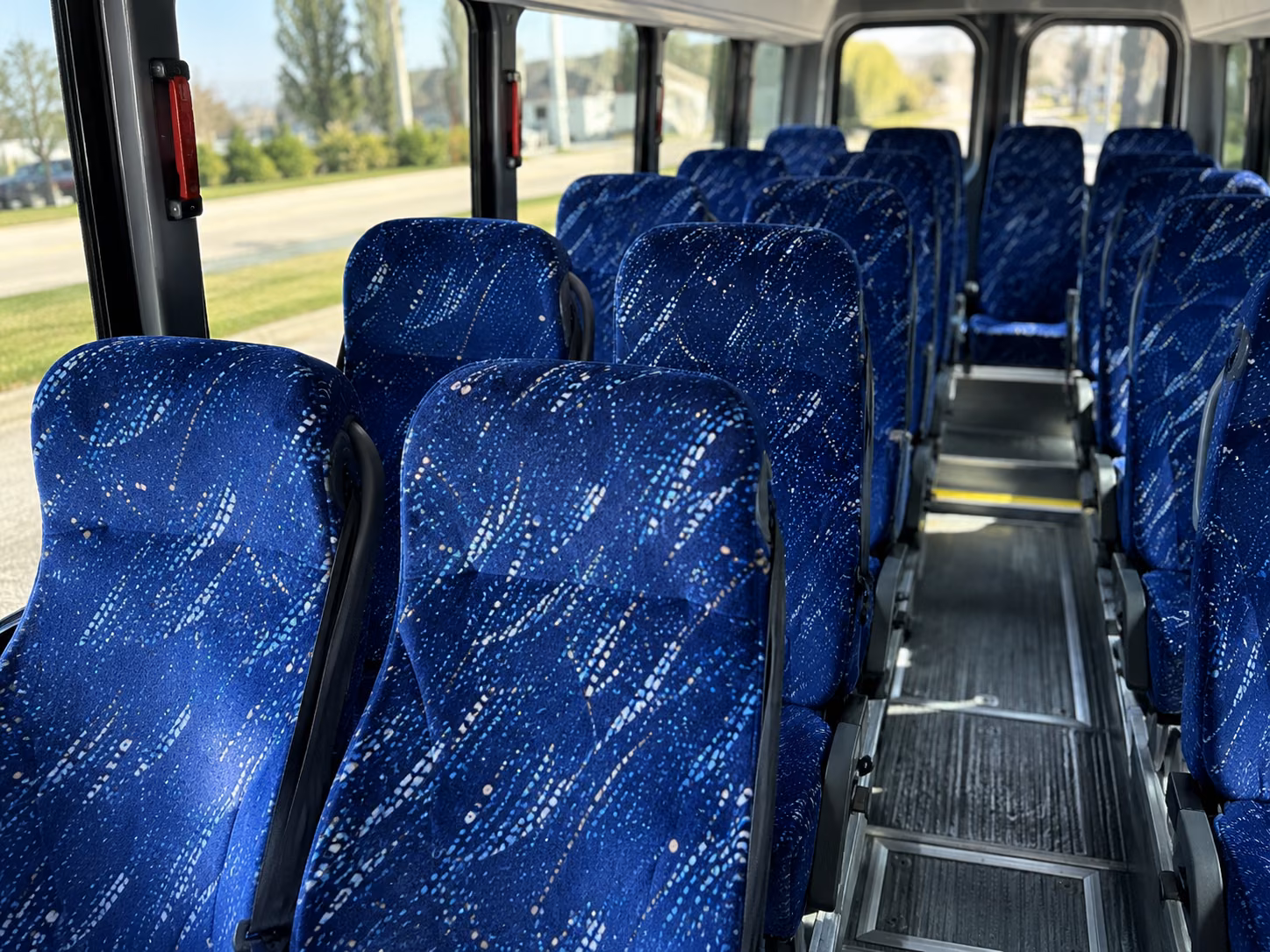 sparks 20 passenger minibus inside
