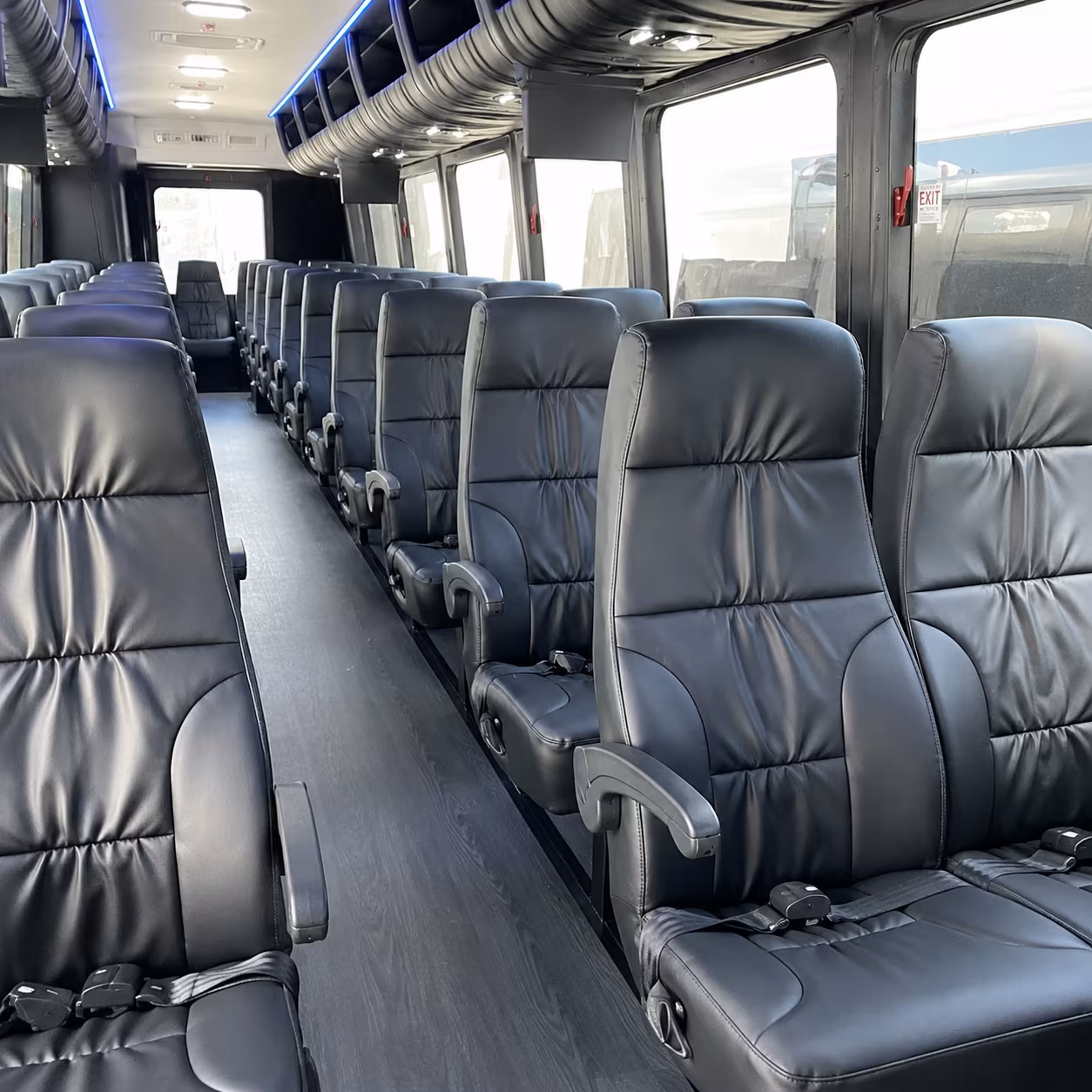 sparks 28 passenger minibus interior