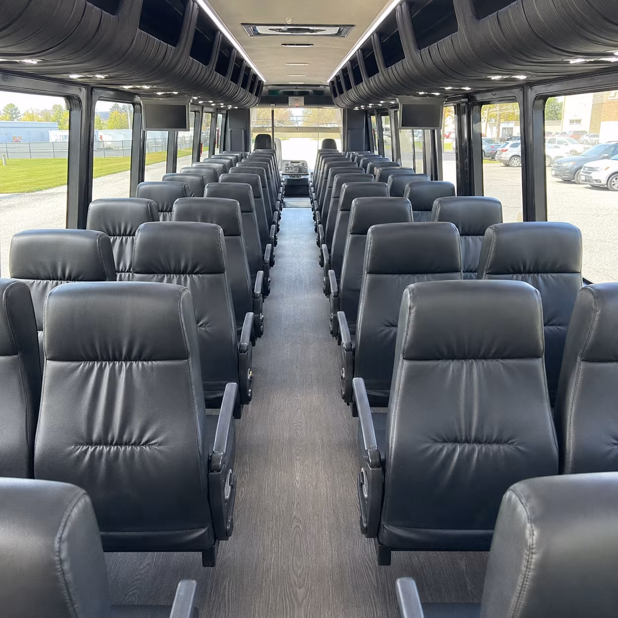 sparks 30 passenger minibus inside