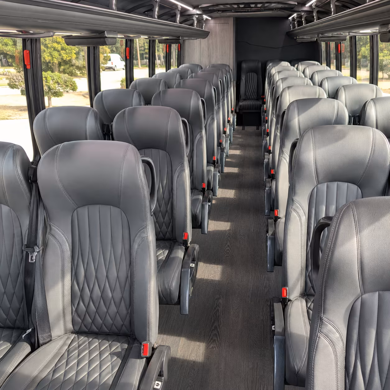 sparks 30 passenger minibus interior