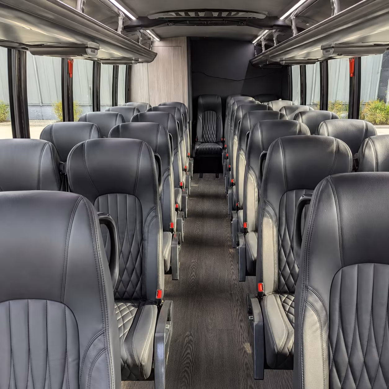 sparks 35 passenger minibus interior