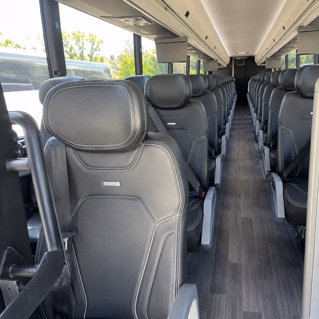 sparks 56 passenger charter bus interior