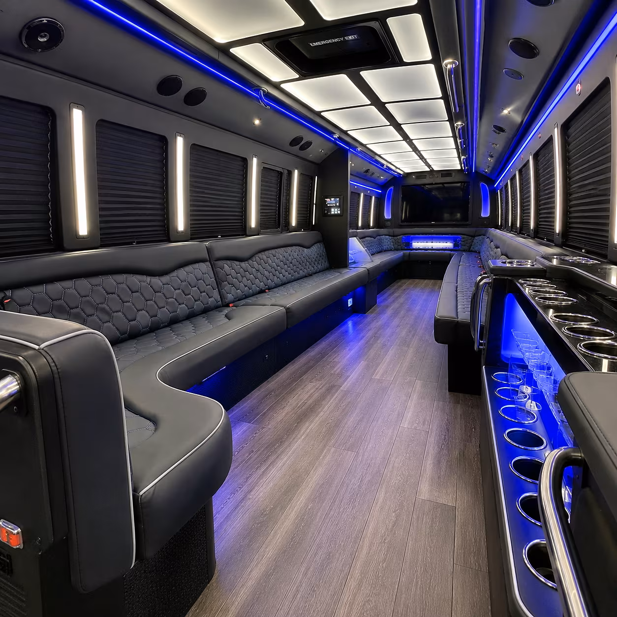 sparks party bus interior