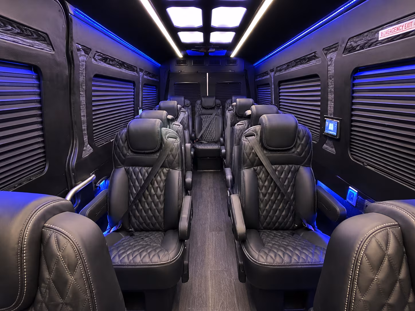 sparks private event transportation onboard seating
