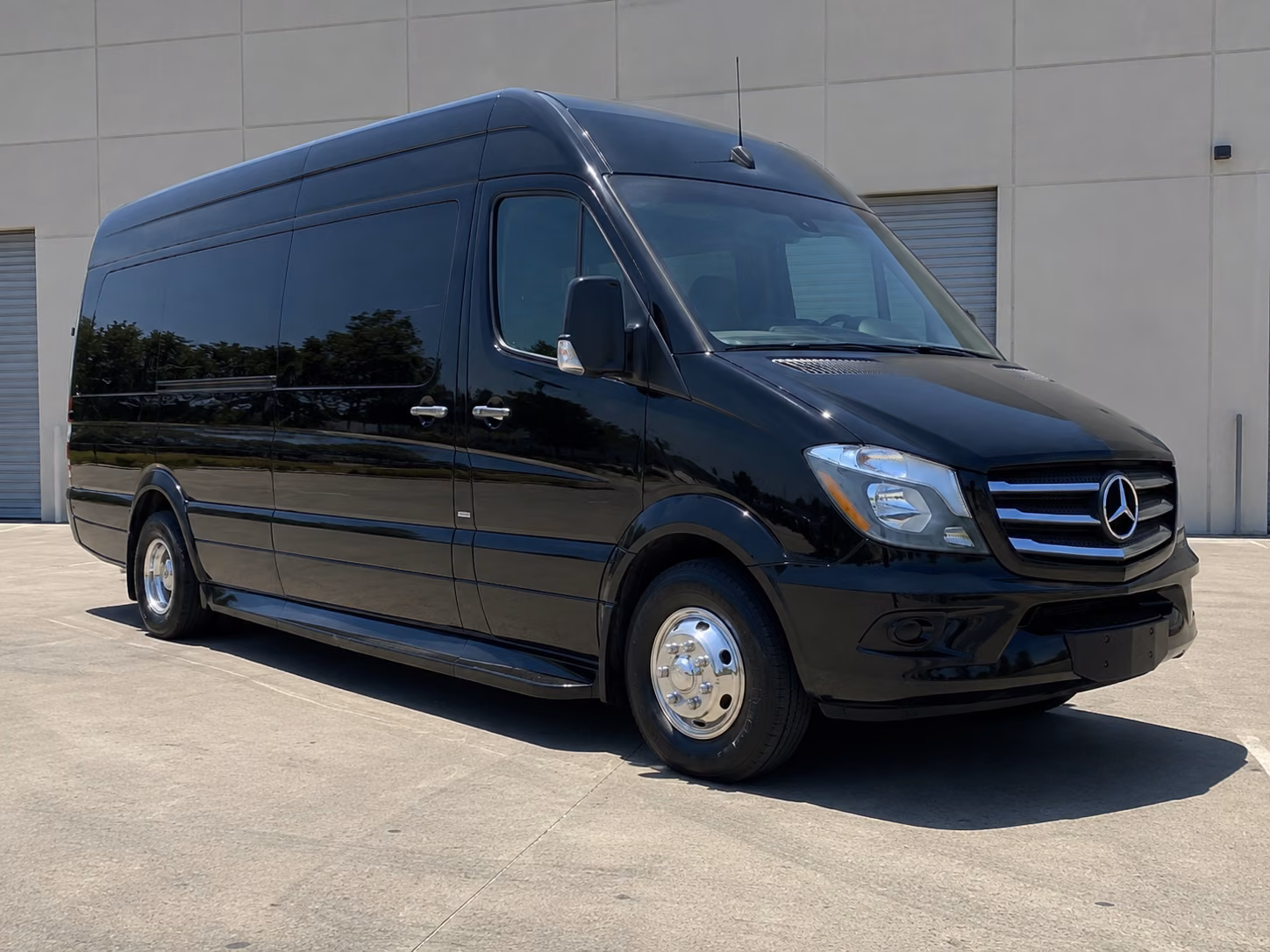 sparks sprinter van with driver
